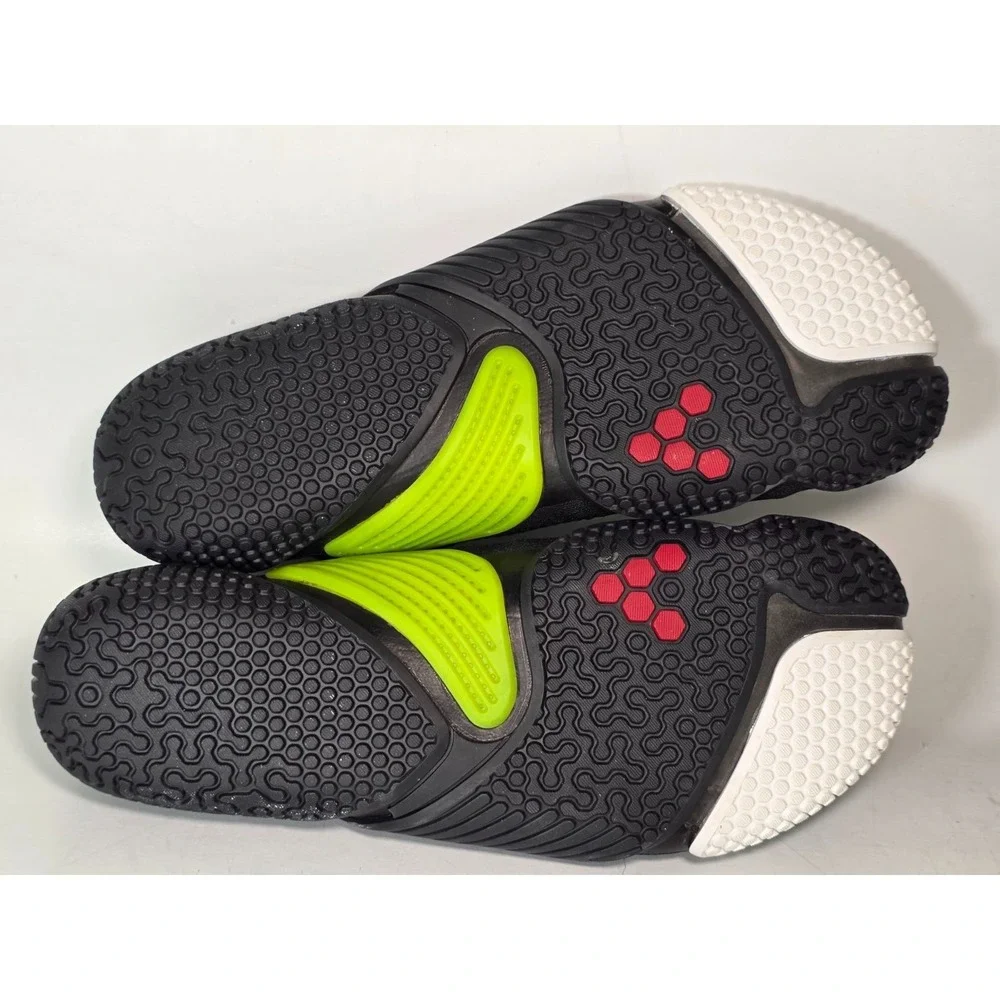 VivoBarefoot Motus Flex Men's Athletic Shoes Size 14 EU 48 Black‎ Neon Sneakers